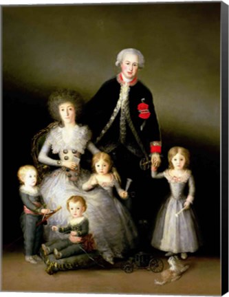 Framed Duke of Osuna and his Family, 1788 Print