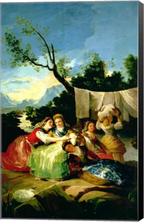 Framed Washerwomen, before 1780 Print