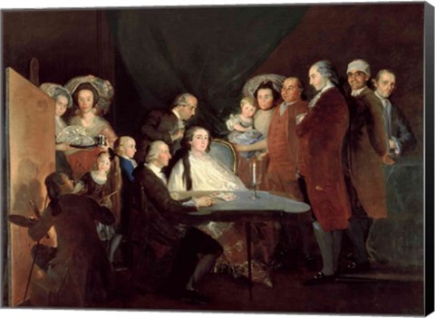 Framed Family of the Infante Don Luis de Borbon Print