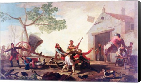 Framed Fight at the Venta Nueva, 1777 Print