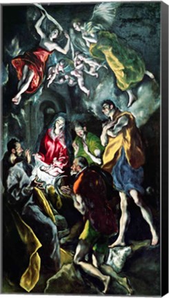 Framed Adoration of the Shepherds Print