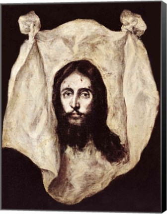 Framed Face of the Christ Print