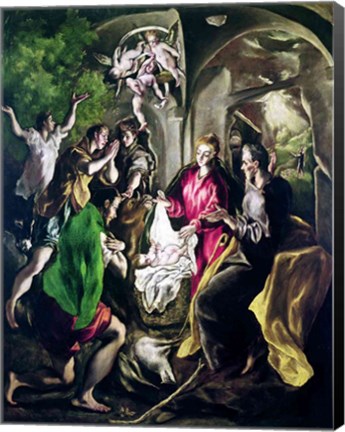 Framed Adoration of the Shepherds Print