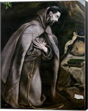 Framed St. Francis of Assisi Print