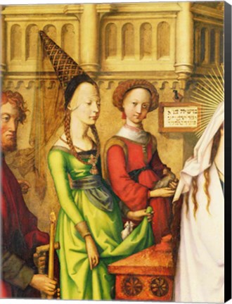 Framed Detail of The Depiction of Christ in the Temple, 1500 Print