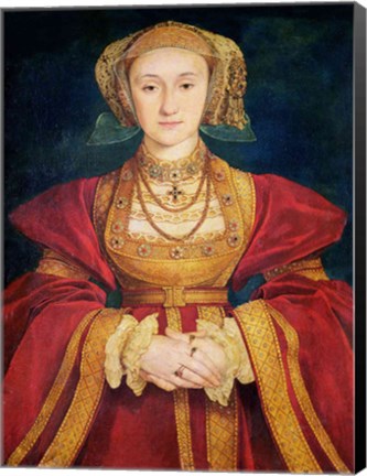 Framed Portrait of Anne of Cleves Print