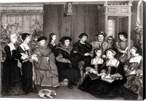 Framed Family of Thomas More Print