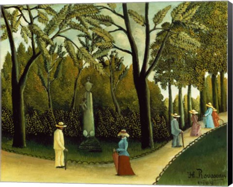 Framed Monument to Chopin in the Luxembourg Gardens, 1909 Print