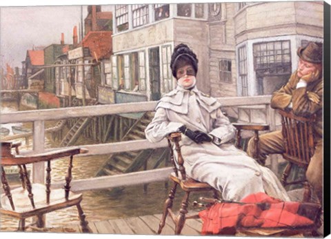 Framed Waiting for the Ferry, c.1878 Print