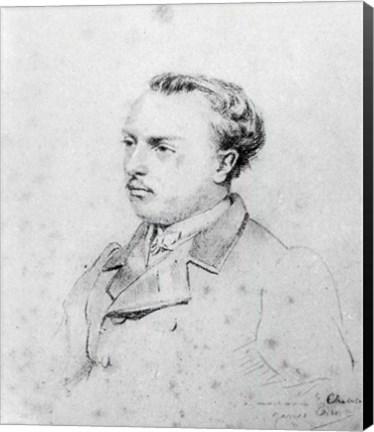 Framed Emmanuel Chabrier aged 20, 1861 Print