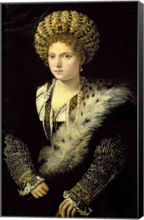 Framed Portrait of Isabella d&#39;Este Print