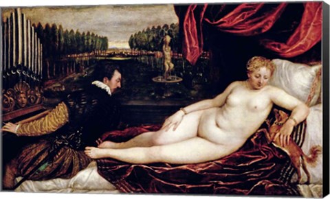 Framed Venus and the Organist Print