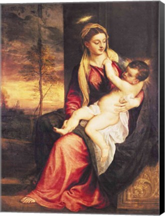 Framed Virgin with Child at Sunset, 1560 Print