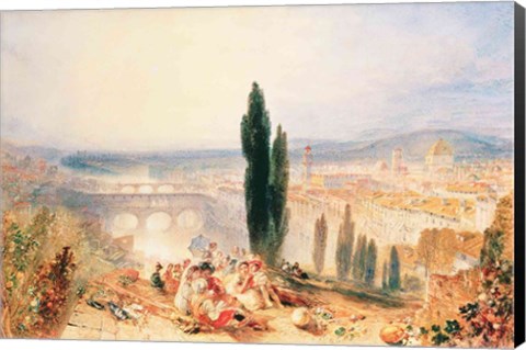 Framed Florence from near San Miniato, 1828 Print