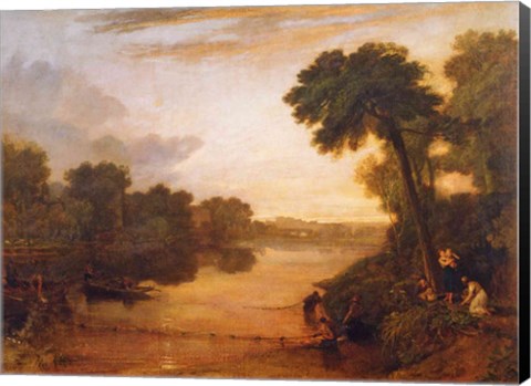 Framed Thames near Windsor, c.1807 Print