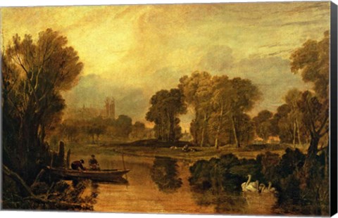 Framed Eton College from the River Print