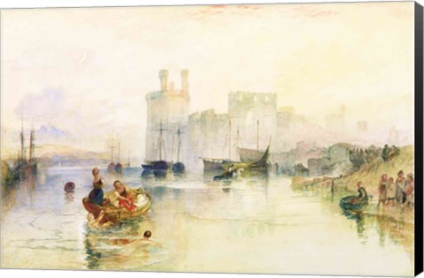 Framed View of Carnarvon Castle Print