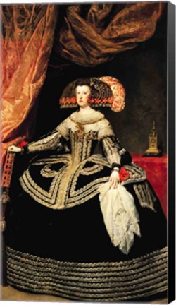 Framed Queen Maria Anna of Austria, 1652 Print