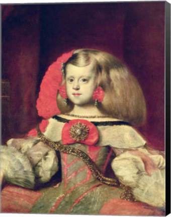 Framed Portrait of the Infanta Margarita Print