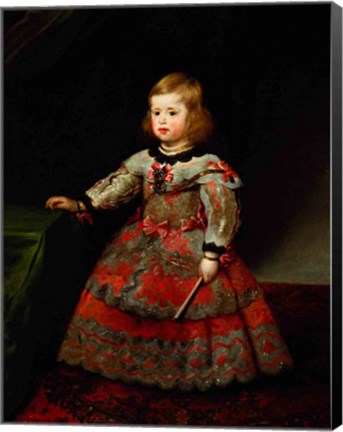 Framed Infanta Maria Margarita of Austria as a Child Print