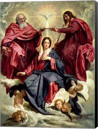 Framed Coronation of the Virgin Print