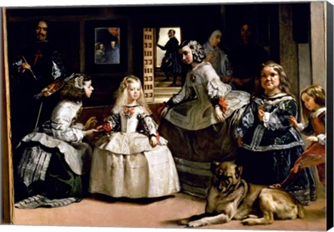 Framed Las Meninas Detail Print