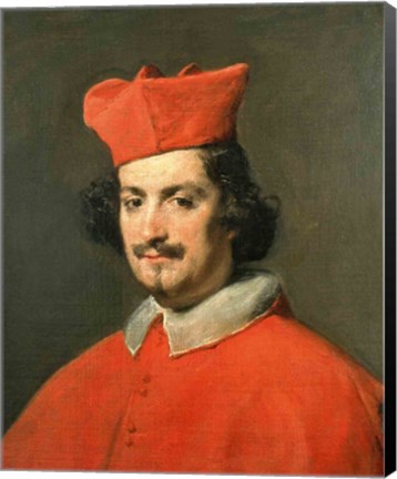 Framed Portrait of Cardinal Camillo Astali Pamphili, 1650 Print