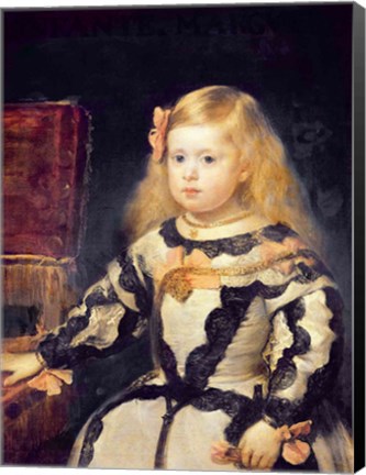 Framed Portrait of the Infanta Maria Marguerita Print