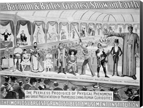 Framed &#39;The Barnum and Bailey Greatest Show on Earth&#39; Print