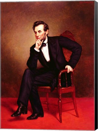 Framed Portrait of Abraham Lincoln Print
