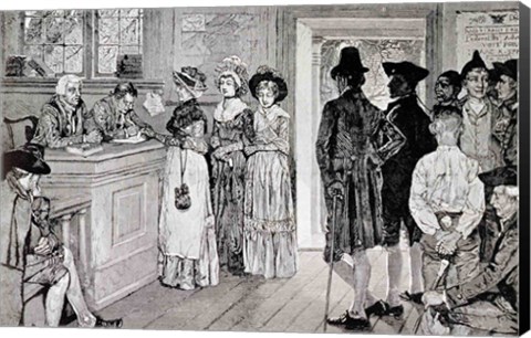 Framed Women at the Polls in New Jersey Print
