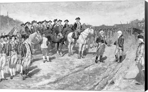 Framed Surrender of Cornwallis at Yorktown Print