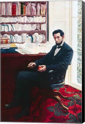 Framed Portrait of Abraham Lincoln Print