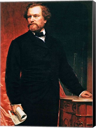 Framed Portrait of Samuel Colt, inventor of the revolver Print