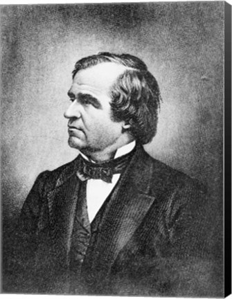 Framed Portrait of Andrew Johnson Print