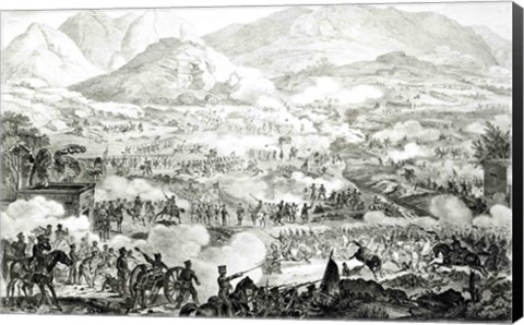 Framed Ever Memorable Battle of Buena Vista Print
