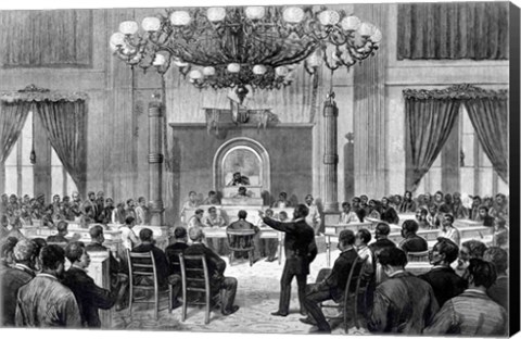 Framed Colored National Convention in Session Print