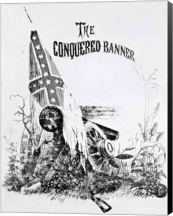 Framed Conquered Banner Print