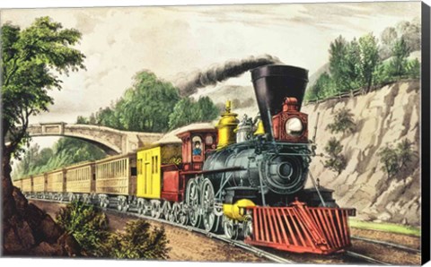 Framed Express Train Print