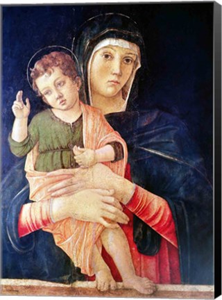 Framed Virgin and Child Blessing Print