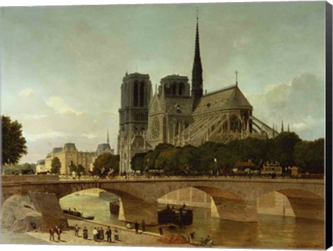 Framed Notre Dame, Paris, 1884 Print