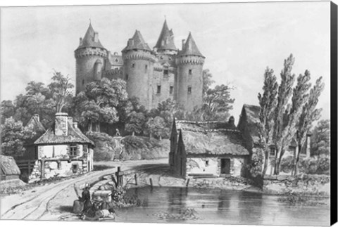 Framed Castle of Combourg Print