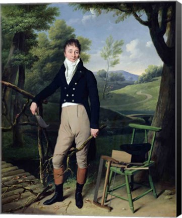 Framed Portrait of a Man Print