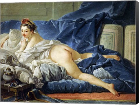 Framed Odalisque, 1745 Print