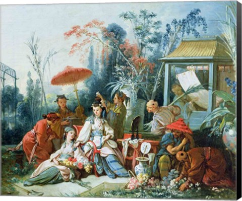 Framed Chinese Garden, c.1742 Print