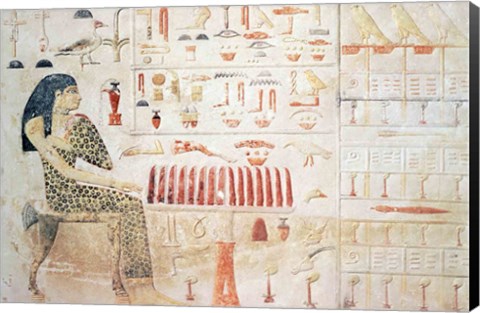 Framed Stela of Princess Nefertiabet Print