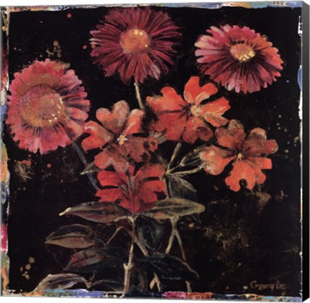 Framed Floral Mix II Print