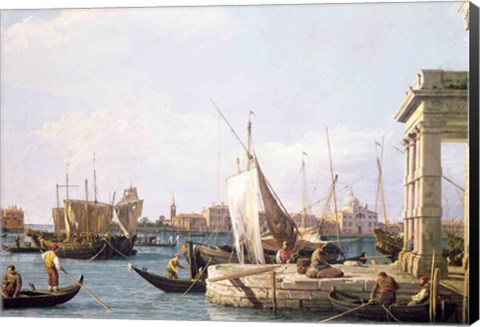 Framed Punta della Dogana, 1730 Print