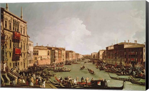 Framed Regatta on the Grand Canal Print