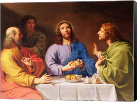 Framed Supper at Emmaus Print